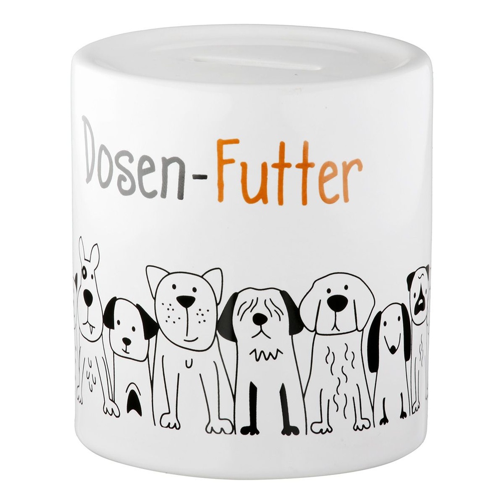 Keramik  Spardose "Dosenfutter"