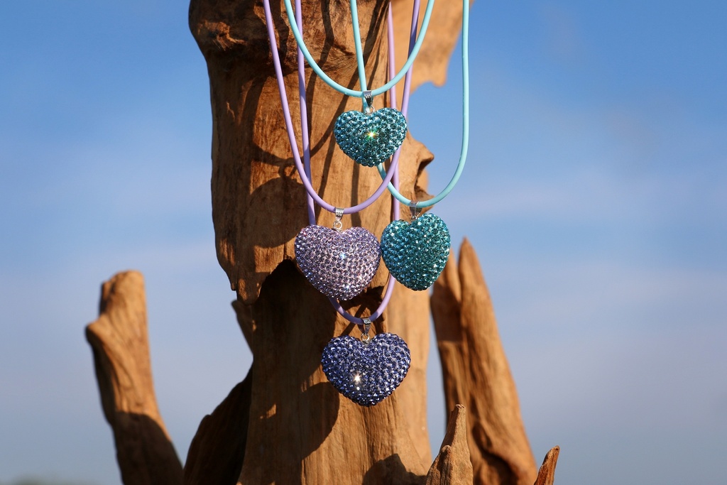 Buntes Sommerherz Anhänger