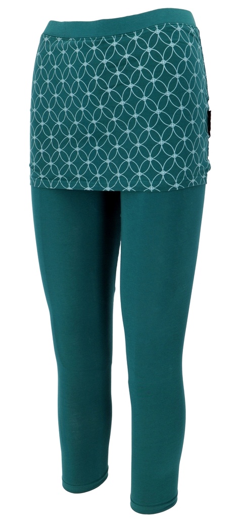 Leggins mit Rockteil  in smaragdgrün