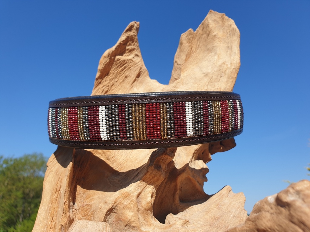 Lederhalsband Amber
