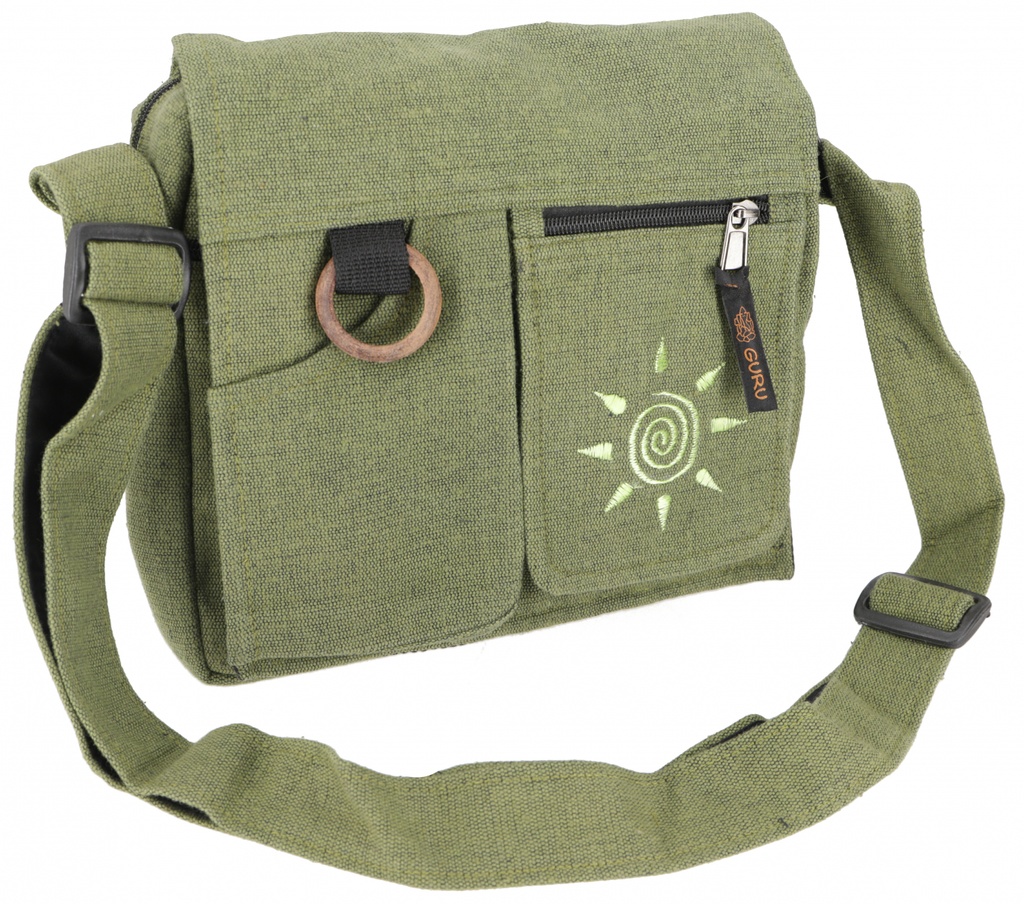 Schultertasche Sonne Grün