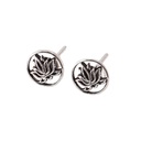 Lotus Ohrstecker 925er Silber