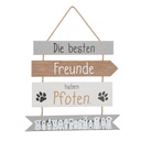Wandanhänger mit vier Schildern in verschiedenen Formen