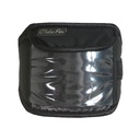 schwarze Manschette mit Klettverschluss für den Arm, um Startnummern aufzunehmen