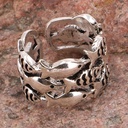 Breiter, verstellbarer Ring mit Fischen als Schwarm