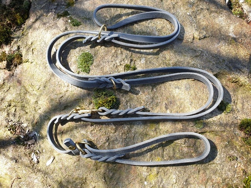 Retriever-Leine aus Softleder 280 cm mit Messing