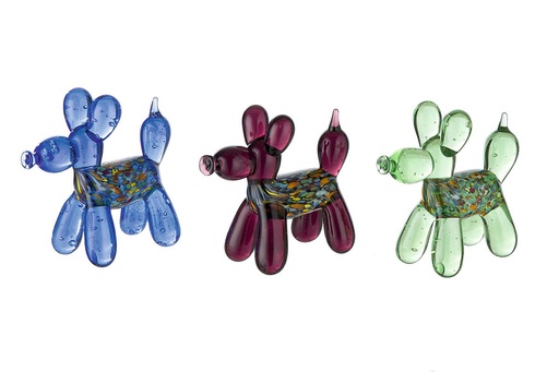 Miniatur Balloon-Dog aus Glas