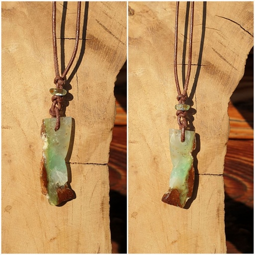 [RLE-2234] Chrysopras Lederkette