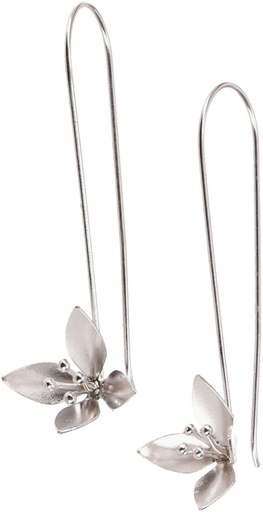 [GR-40176] Ohrringe Blüte 925er Silber