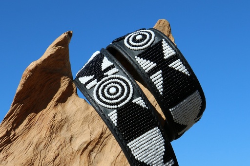 [TKCB-EI-32"] TKC Gürtel Ebony & Ivory 32"