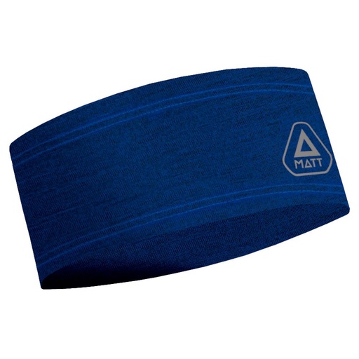 Merino Stirnband in Seitenansicht in der Beispielfarbe Navy