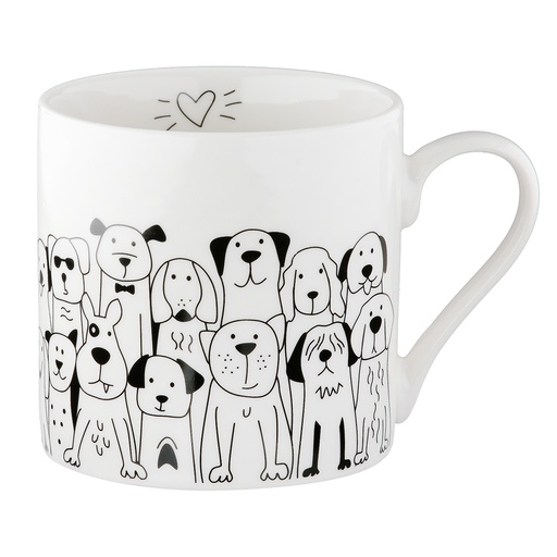 [Gld-T51907] Keramik Tasse Hundebande
