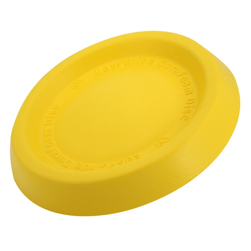 Runde gelbe Flugscheibe aus weichem Material