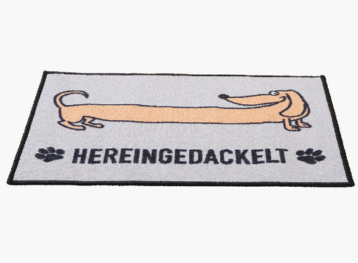 Fußmatte mit Dackelmotiv
