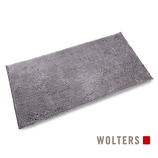 große Sauberlaufmatte mit hohem, weichem Flor in Grau